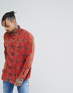Красная свободная рубашка в клетку New Look - Красный