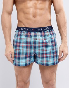 Красные тканые боксеры в клетку Tommy Hilfiger - Красный