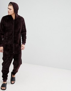 Флисовый комбинезон с капюшоном ASOS - Красный