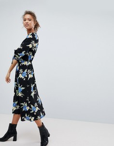 Платье миди с цветочным принтом Miss Selfridge - Мульти