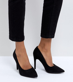 Туфли-лодочки для широкой стопы с острым носком New Look - Черный