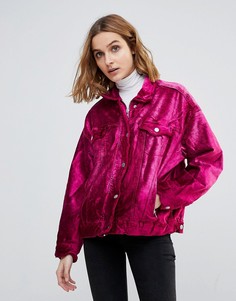 Куртка с бархатной отделкой Free People - Розовый