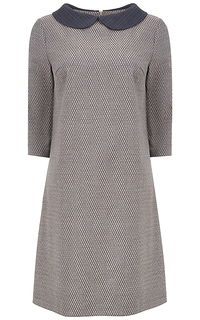 платье с контрастным воротником La Reine Blanche