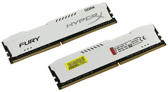 Модуль памяти Kingston HyperX Fury White Series DDR4 DIMM 2133MHz PC4-17000 CL14 - 16Gb KIT (2x8Gb) HX421C14FW2K2/16