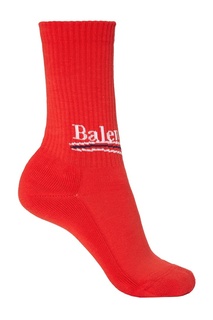 Красные хлопковые носки Balenciaga