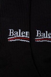 Черные хлопковые носки Balenciaga