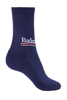 Синие хлопковые носки Balenciaga