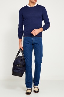 Синий джемпер из хлопка Canali