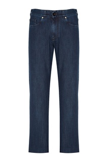 Синие прямые джинсы Canali