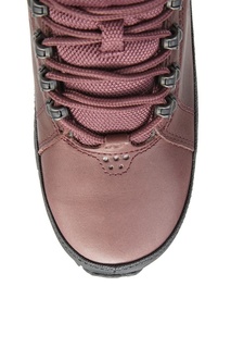 Бордовые ботинки из кожи с мехом №754 New Balance