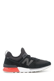 Черные кроссовки из замши и текстиля №574 New Balance