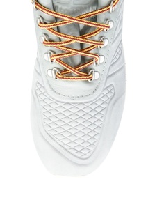 Серые кроссовки из кожи New Balance