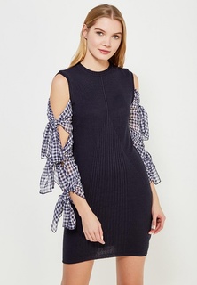 Платье LOST INK GINGHAM TIE SLEEVE DRESS