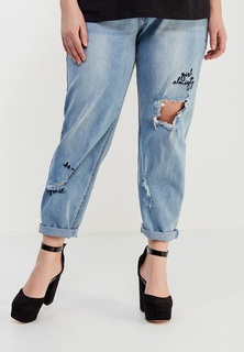 Джинсы LOST INK PLUS SLIM BOYFRIEND JEAN WITH SLOGAN