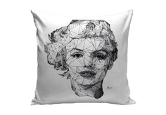 Подушка icon by josh bryan (icon designe) серый 40x40 см.