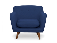 Кресло oslo (myfurnish) синий 92x85x100 см.