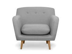 Кресло oslo (myfurnish) серый 92x85x100 см.