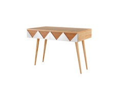 Консольный стол woo desk (woodi) белый 80.0x84.0x35.0 см.