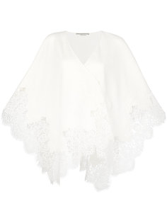 трикотажный топ с кружевными вставками Ermanno Scervino