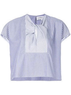 блузка в полоску с короткими рукавами  Carven