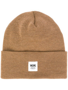 шапка с заплаткой с логотипом Wood Wood