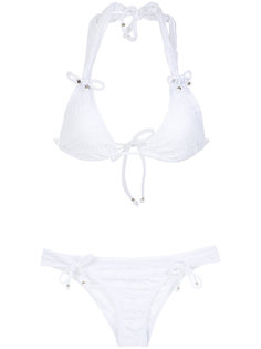 textured bikini set Amir Slama