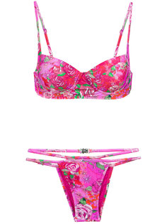 rose print bikini set Amir Slama