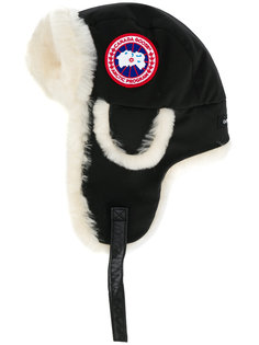 шапка с отделкой из овчины Canada Goose