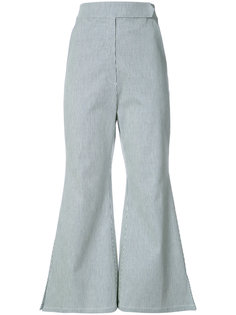 cropped flared trousers Kimhekim