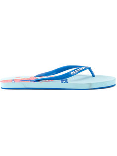 insole motif flip flops Dsquared2
