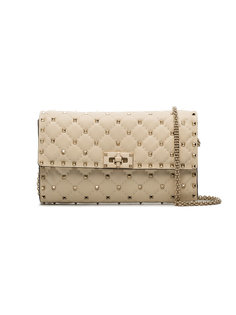 Rockstud Spike Quilted Clutch Valentino