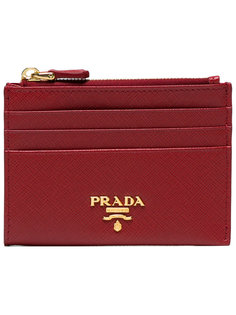 визитница Safiano на молнии Prada