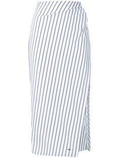 полосатая юбка со шлицей сбоку  Off-White