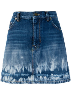 джинсовая юбка с выцветшим эффектом Saint Laurent