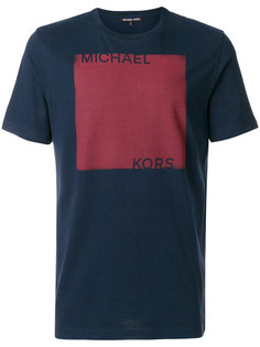 футболка дизайна "колор-блок" с принтом логотипа Michael Michael Kors