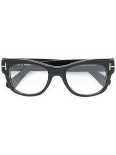 объемные очки в квадратной оправе Tom Ford Eyewear