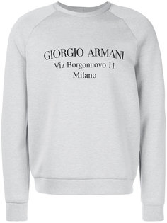 толстовка designer address Giorgio Armani