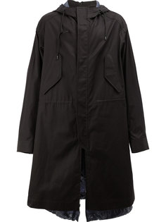 пальто в стиле милитари со сборкой Juun.J