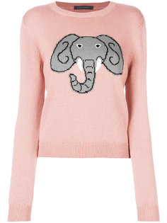 свитер с принтом слона Alberta Ferretti