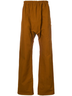 брюки в стиле "casual" с заниженным шаговым швом  Raf Simons