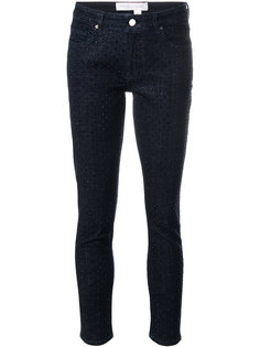 джинсы "скинни" с украшением из горного хрусталя Victoria Victoria Beckham