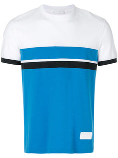 футболка дизайна колор-блок Prada
