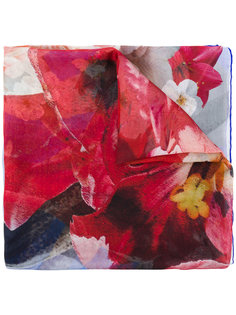 шарф с цветочным принтом Roberto Cavalli