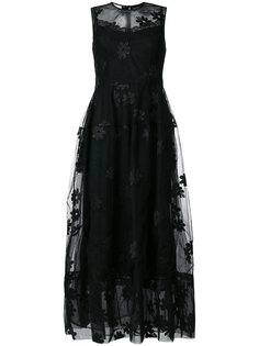 платье с цветочной аппликацией  Simone Rocha