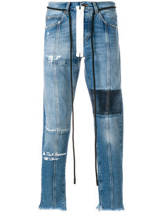 джинсы с панельным дизайном Off-White