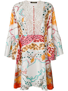 мини-платье с вышивкой Roberto Cavalli