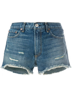 джинсовые шорты с эффектом потертости Rag & Bone