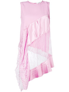 асимметричная блузка с кружевной отделкой  Givenchy