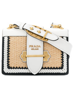 basket weave Cahier shoulder bag Prada