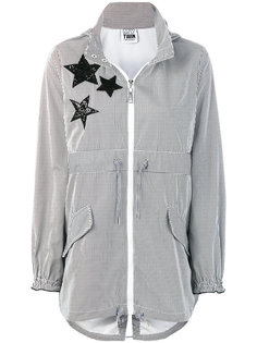 полосатая куртка в стиле милитари Twin-Set